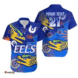 Custom Text And Number Parramatta Eels NAIDOC Week Hawaiian Shirt Torres Strait Eels Aboriginal