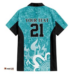 Brisbane Heat Custom Hawaiian Shirt Minimalism Aboriginal