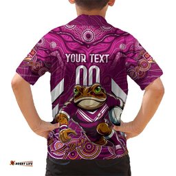Custom Maroons Cane Toad Hawaiian Shirt Queensland Rugby