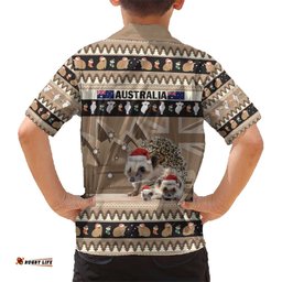 Aussie Echidna Hawaiian Shirt Merry Christmas