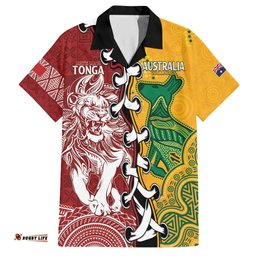 Mate Ma'a Tonga Vs Australia Rugby Personalized Hawaiian Shirt Special Mascots
