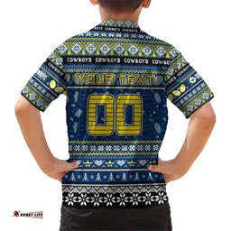 Personalized Cowboys Rugby Xmas Hawaiian Shirt Australia NRL Mascot