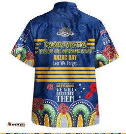 Australia Parramatta Anzac Custom Hawaiian Shirt Eels Bring on Shirt