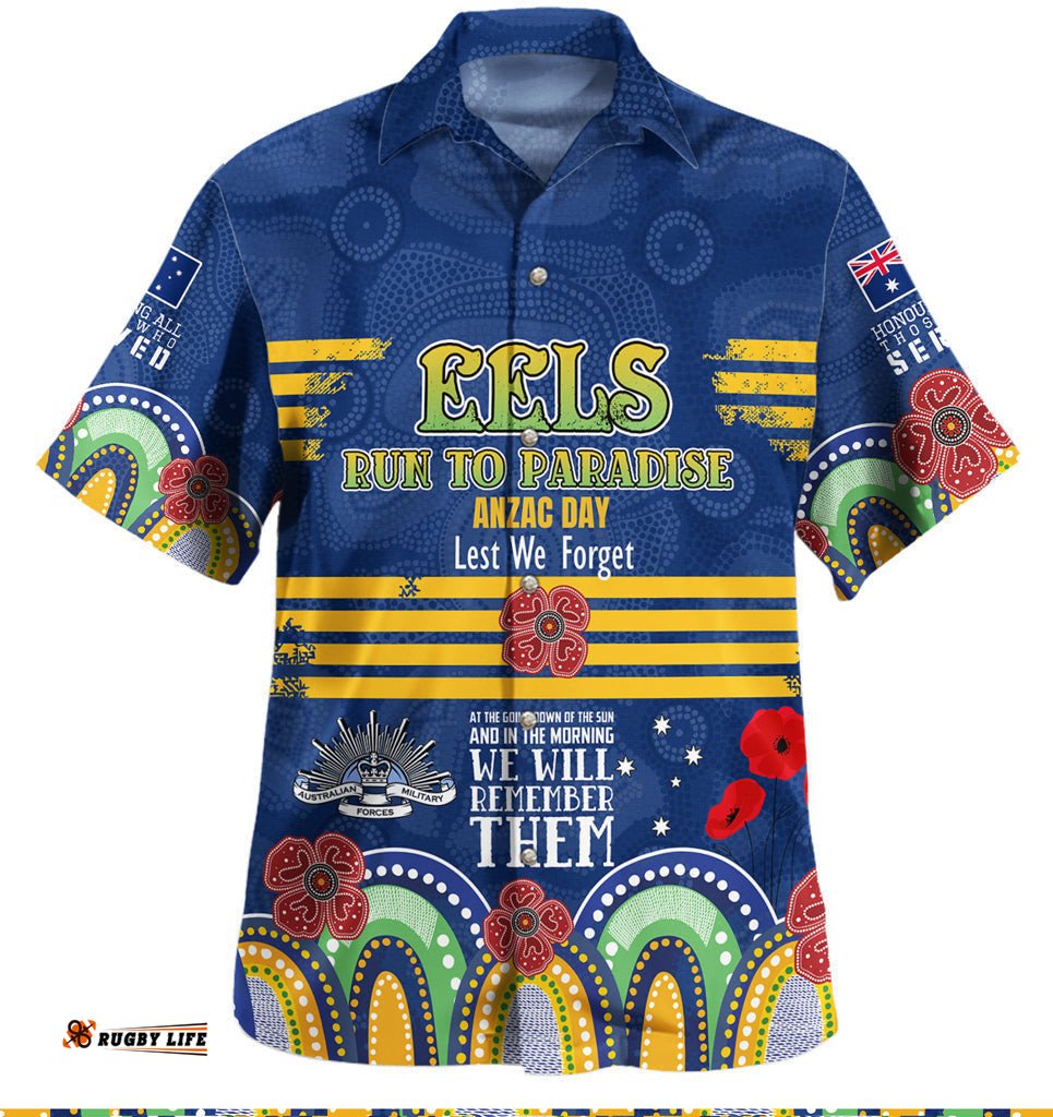Australia Parramatta Anzac Custom Hawaiian Shirt Eels Bring on Shirt