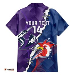 Custom NRL Storm And Roosters Rugby 2024 Hawaiian Shirt Go Champions Dynamic Version