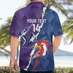 Custom NRL Storm And Roosters Rugby 2024 Hawaiian Shirt Go Champions Dynamic Version