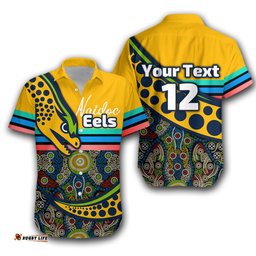 Custom Personalised Eels Rugby NAIDOC Week Hawaiian Shirt Indigenous Sport Style