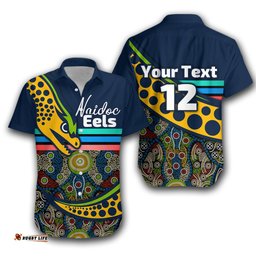 Custom Personalised Eels Rugby NAIDOC Week Hawaiian Shirt Aboriginal Sport Style