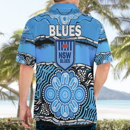 Blues Rugby Aboriginal Hawaiian Shirt New South Wales State of Origin