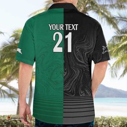 Custom RabbitohsPanthers Hawaiian Shirt NRL Tribal Half Style