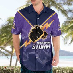 NRL Storm Custom Hawaiian Shirt Minimalism Style