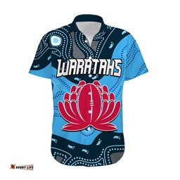 Waratahs Rugby Hawaiian Shirt NSW Indigenous