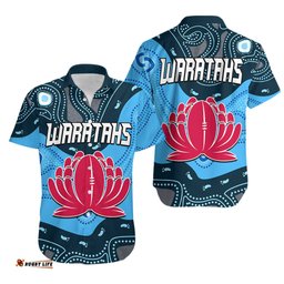 Waratahs Rugby Hawaiian Shirt NSW Indigenous