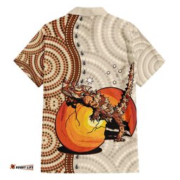 Thorny Devil Australia Hawaiian Shirt Baby Moloch Horridus With Ants Aboriginal Art
