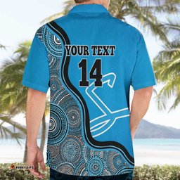 Custom Adelaide Strikers Hawaiian Shirt Indigenous Art Grunge Style
