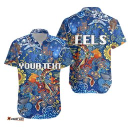 Custom Personalised Parramatta Hawaiian Shirt Eels Indigenous NAIDOC Vibes Blue