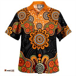 Amazing Aussie Australia Aboriginal Indigenous Dot Style Design Cuture Hawaiian Shirt