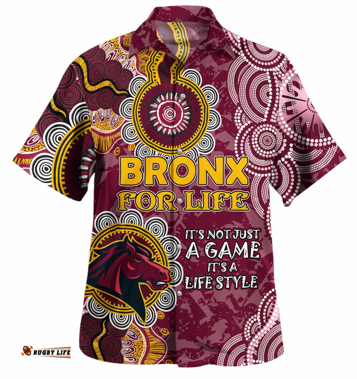 Amazing Aussie Australia Broncos Custom It's not Just a Game, it's a Life Style Shirt Hawaiian Shirt