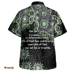 Amazing Aussie Australia Aboriginal The More You Know The Less You Need Green Hawaiian Shirt