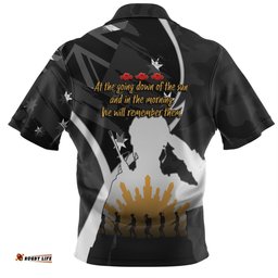 Amazing Aussie Australia Anzac Day Custom Lest We Forget With Black Camouflage Pattern Hawaiian Shirt