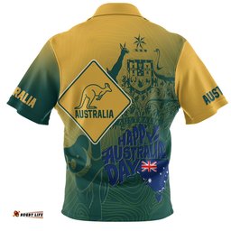 Amazing Aussie Australia Australia Day Custom Australia Coat Of Arms Kangaroo And Koala Sign Hawaiian Shirt