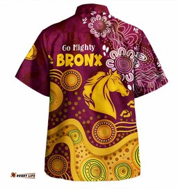 Amazing Aussie Brisbane Broncos Custom Go Mighty Bronx Shirt Hawaiian Shirt
