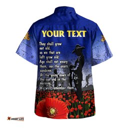 Amazing Aussie Australia Anzac Day Anzac Lest We Forget Poppy Flag Hawaiian Shirt