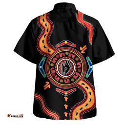 Amazing Aussie Australia Aboriginal Inspired Meeting Place Style Of Dot Painting Hawaiian Shirt