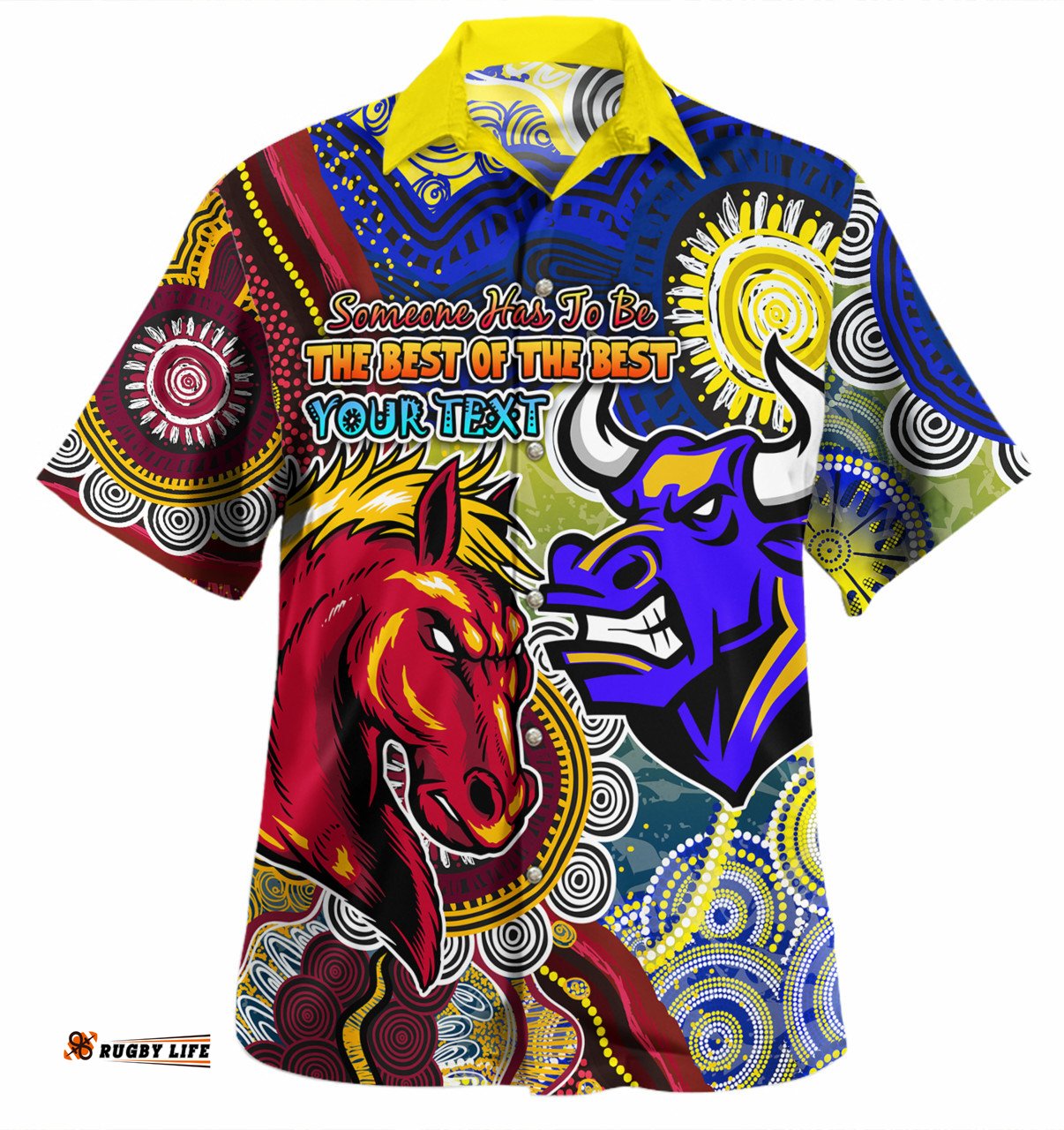 Amazing Aussie Brisbane Broncos Vs North Queensland Cowboys Custom The Best of The Best Shirt Hawaiian Shirt