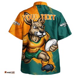 Amazing Aussie Aussie Wallabies Unstoppable Wallabies Spirit Of The Championship Orange Hawaiian Shirt