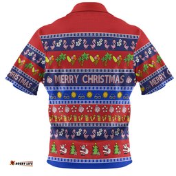 Amazing Aussie Australia Christmas Custom Aussie Christmas Flamingo Summer Vibes Blue Hawaiian Shirt