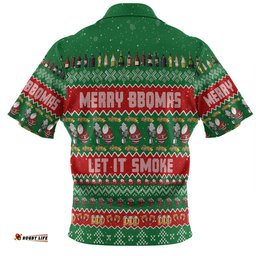 Amazing Aussie Australia Christmas Custom Merry BBQMax Let It Smoke Hawaiian Shirt