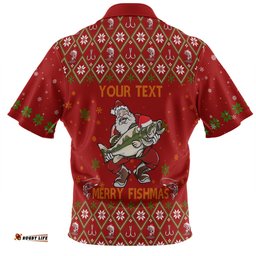 Amazing Aussie Australia Christmas Fishing Custom All I Want For Christmas Is A Big Bass Hawaiian Shirt