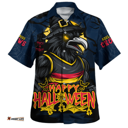Amazing Aussie Adelaide Crows Full Moon Fever Halloween Supporter Hawaiian Shirt