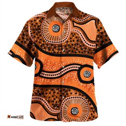 Amazing Aussie Australia Aboriginal Australian Aboriginal Background Hawaiian Shirt