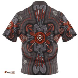 Amazing Aussie Australia Dot Painting Inspired Aboriginal Aboriginal Dot Indigenous Art Inspired Hawaiian Shirt