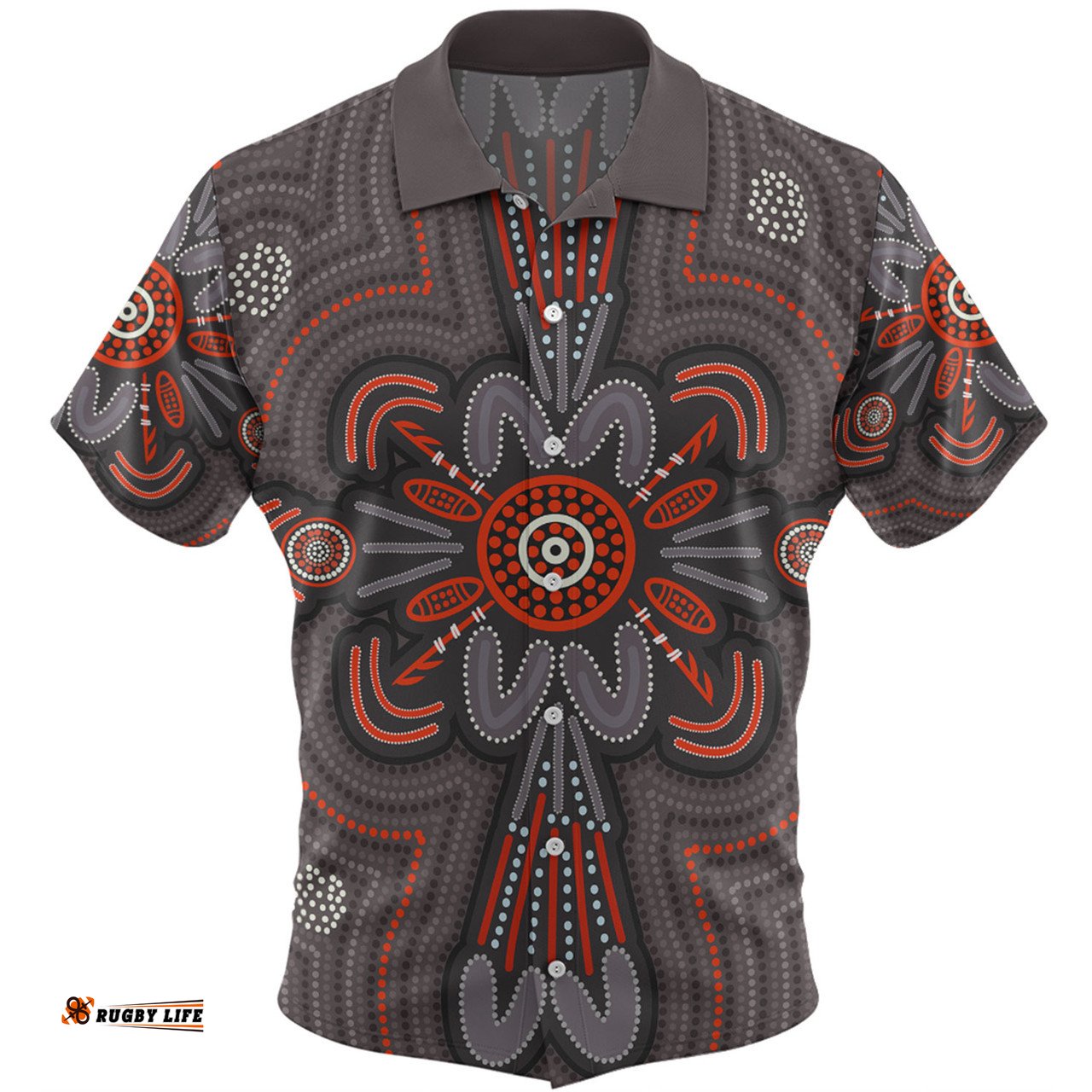 Amazing Aussie Australia Dot Painting Inspired Aboriginal Aboriginal Dot Indigenous Art Inspired Hawaiian Shirt