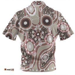 Amazing Aussie Australia Aboriginal Brown Aboriginal Dot Art Inspired Hawaiian Shirt