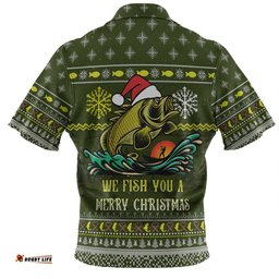 Amazing Aussie Australia Christmas Fishing Custom We Fish You A Merry Christmas Hawaiian Shirt