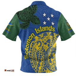 Amazing Aussie Australia South Sea Islanders Proud To Be Solomon Islander In Polynesian Pattern Inspired Hawaiian Shirt