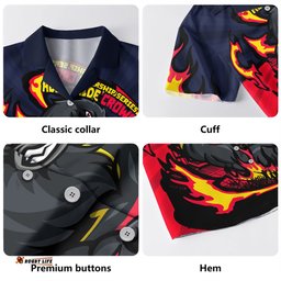 Amazing Aussie Adelaide Crows Premiership Series Flame Edition Hawaiian Shirt