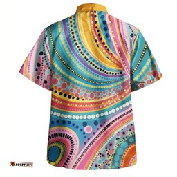 Amazing Aussie Australia Aboriginal Australian Indigenous Aboriginal Art Vivid Pastel Colours Ver 3 Hawaiian Shirt