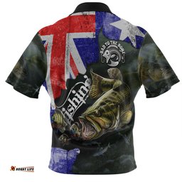 Amazing Aussie Australia Fishing Bad To The Bone Fishing Australia Flag Vintage Hawaiian Shirt
