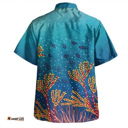 Amazing Aussie Australia Aboriginal Underwater Aboriginal Art Inspired Hawaiian Shirt