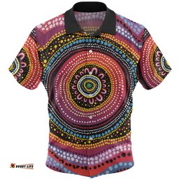 Amazing Aussie Australia Aboriginal Aboriginal Showcasing Dot Art Design Hawaiian Shirt