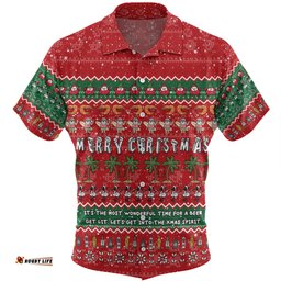Amazing Aussie Australia Christmas Custom Aussie Ugly Christmas Let's Get Lit Hawaiian Shirt
