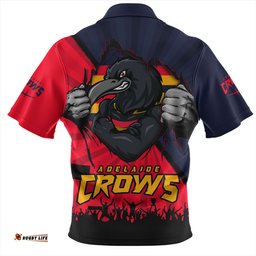 Amazing Aussie Adelaide Crows Breaking Through Fan Design Hawaiian Shirt