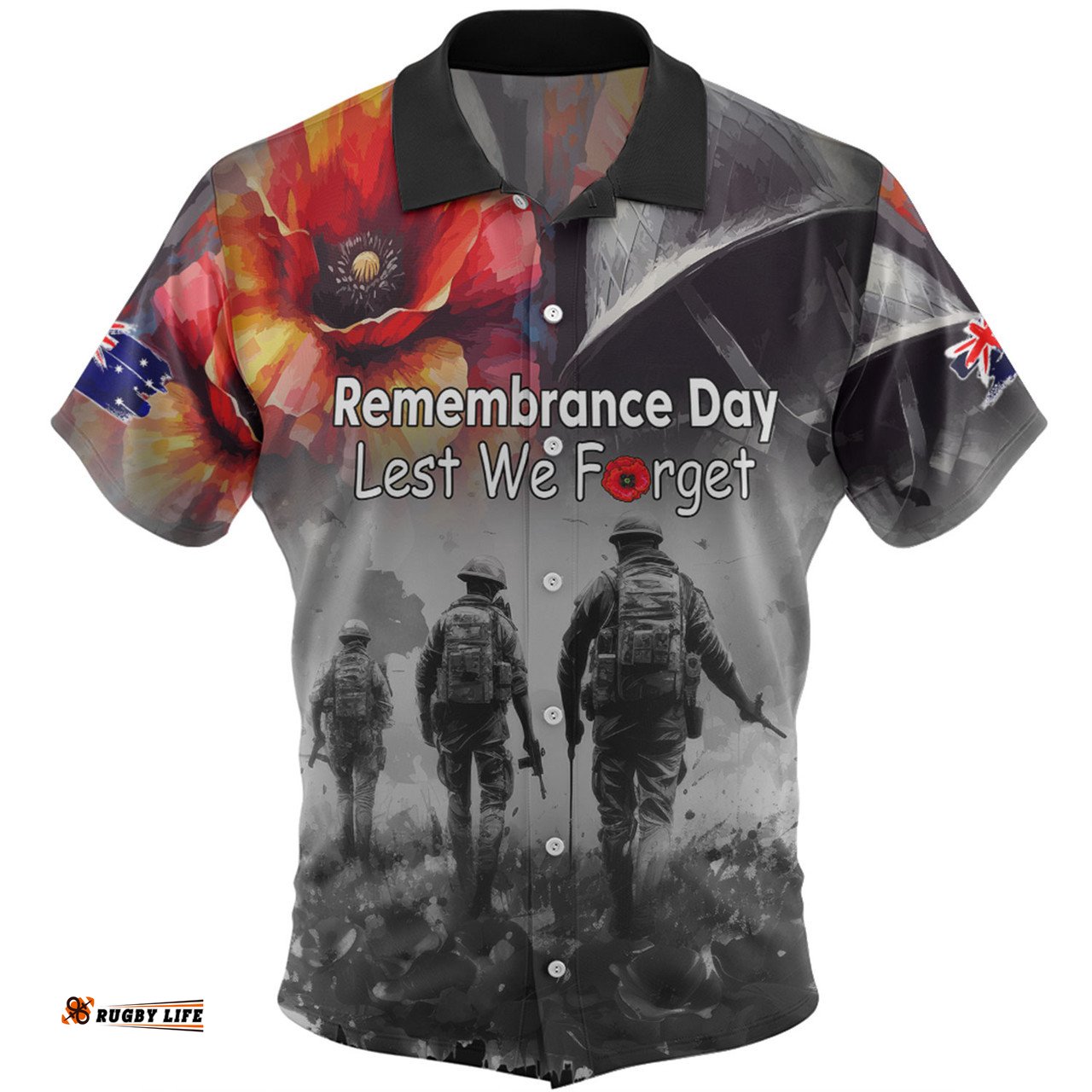 Amazing Aussie Australia Anzac Day Custom Thank You For The Risks You Take Hawaiian Shirt