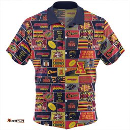 Amazing Aussie Adelaide Crows Legacy Of The Pride Comic Style Hawaiian Shirt