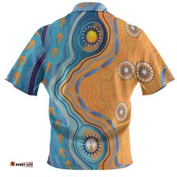 Amazing Aussie Australia Aboriginal Indigenous Beach Dot Painting Art Hawaiian Shirt